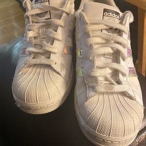 Adidas White big kids size 6.5